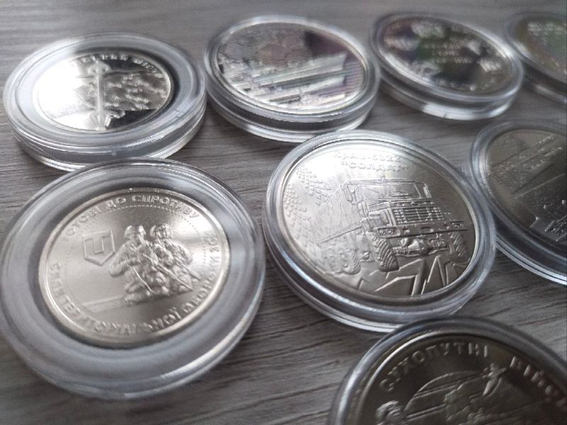 Набір ЗСУ з 27 монет в круглих капсулах, номінал 10 грн '20_0 фото